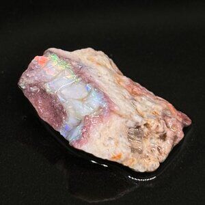 Rainbow Prism Mexican Fire Opal Mineral Gemstone Collectible